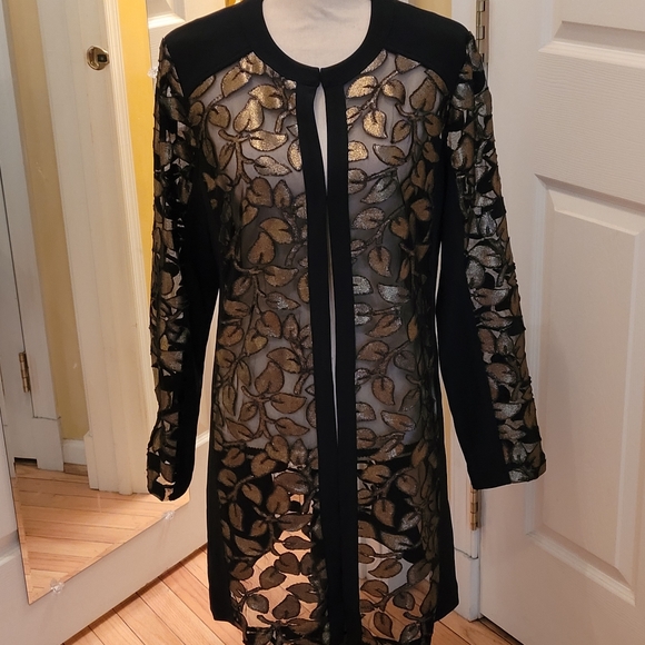 Joseph Ribkoff Jackets & Blazers - 💥💥JOSEPH RIBCUFF GOLD/BLACK APPLIQUE COAT